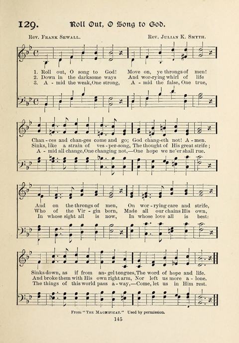 The New Hosanna: A book of Songs and Hymns for The Sunday-school and The Home page 145