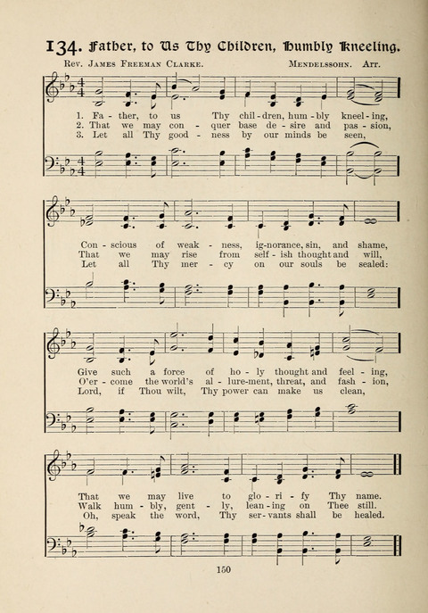 The New Hosanna: A book of Songs and Hymns for The Sunday-school and The Home page 150
