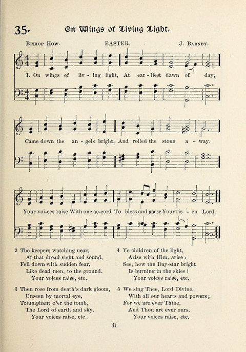The New Hosanna: A book of Songs and Hymns for The Sunday-school and The Home page 41