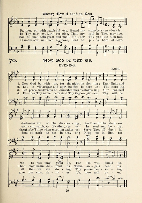 The New Hosanna: A book of Songs and Hymns for The Sunday-school and The Home page 79