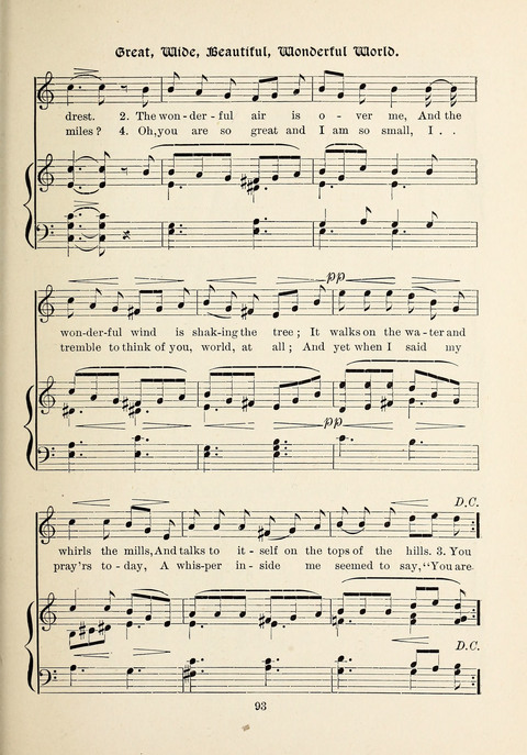 The New Hosanna: A book of Songs and Hymns for The Sunday-school and The Home page 93