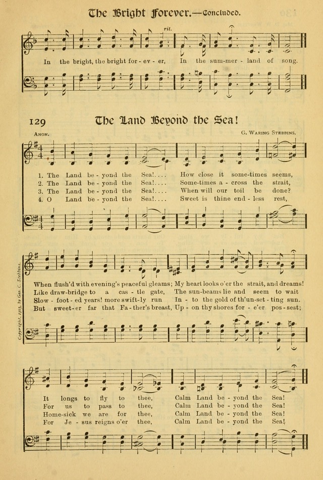 Northfield Hymnal: for use in evangelistic and church services, conventions, sunday schools, and all prayer and social meetings of the church and home page 129