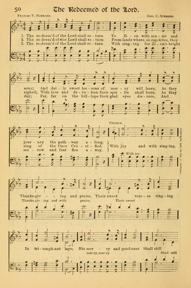 Northfield Hymnal: for use in evangelistic and church services, conventions, sunday schools, and all prayer and social meetings of the church and home page 50