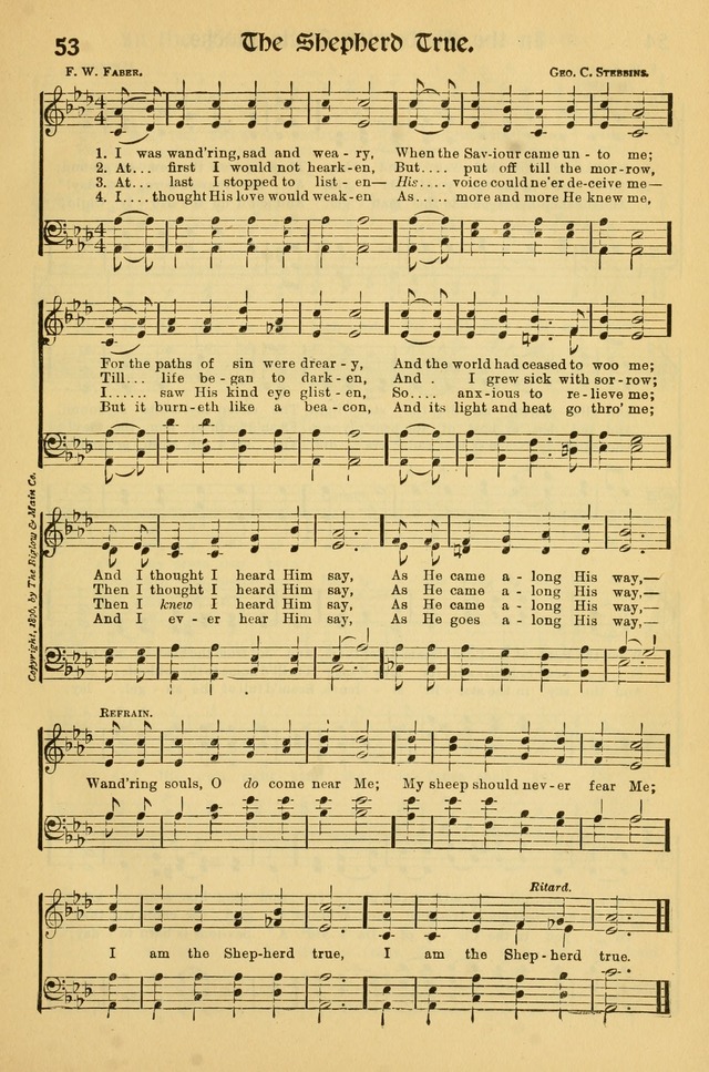 Northfield Hymnal: for use in evangelistic and church services, conventions, sunday schools, and all prayer and social meetings of the church and home page 53