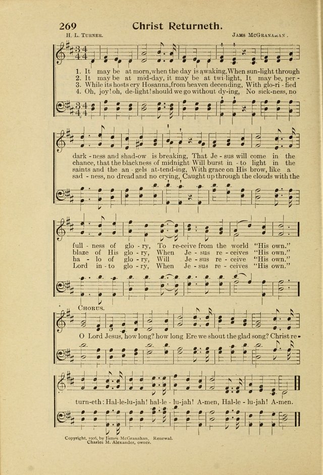 Northfield Hymnal No. 2 page 207