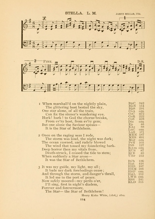 The National Hymn Book of the American Churches: comprising the hymns which are common to the hymnaries of the Baptists, Congregationalists, Episcopalians, Lutherans, Methodists, Presbyterians... page 114