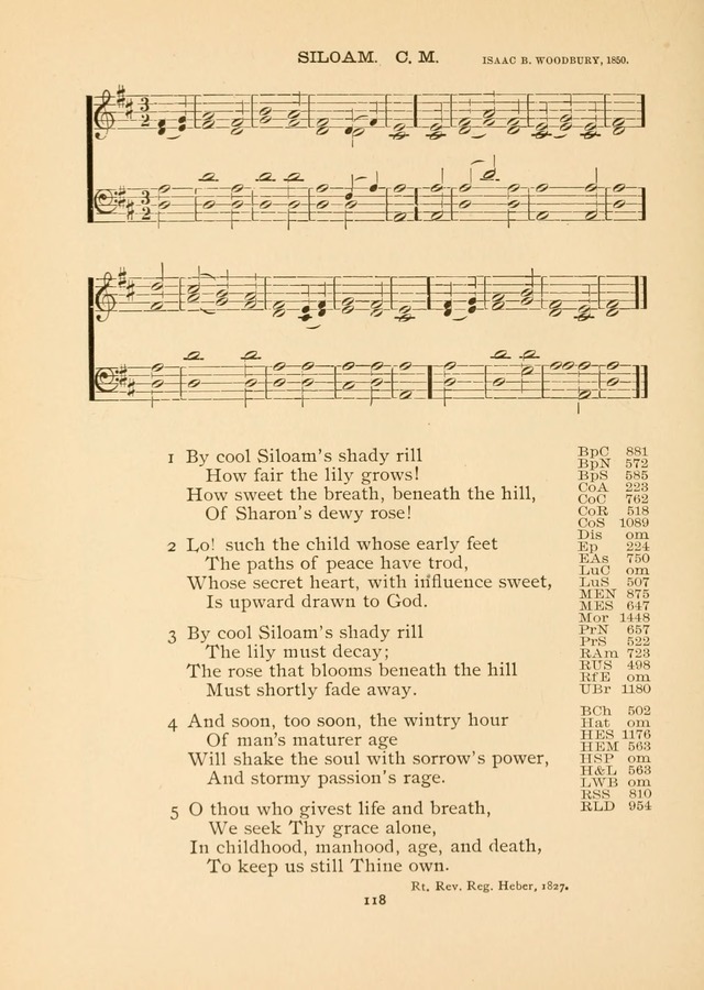 The National Hymn Book of the American Churches: comprising the hymns which are common to the hymnaries of the Baptists, Congregationalists, Episcopalians, Lutherans, Methodists, Presbyterians... page 118