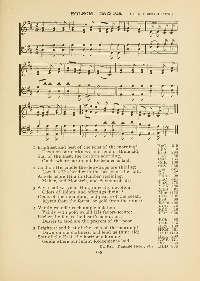 The National Hymn Book of the American Churches: comprising the hymns which are common to the hymnaries of the Baptists, Congregationalists, Episcopalians, Lutherans, Methodists, Presbyterians... page 119