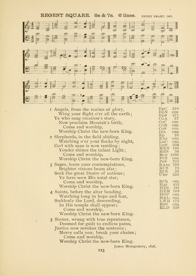 The National Hymn Book of the American Churches: comprising the hymns which are common to the hymnaries of the Baptists, Congregationalists, Episcopalians, Lutherans, Methodists, Presbyterians... page 123