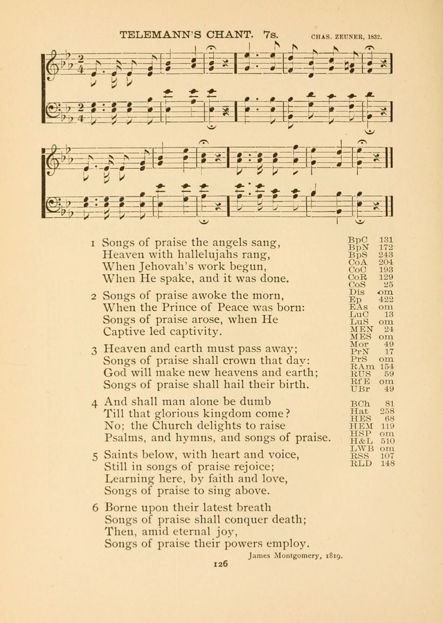 The National Hymn Book of the American Churches: comprising the hymns which are common to the hymnaries of the Baptists, Congregationalists, Episcopalians, Lutherans, Methodists, Presbyterians... page 126