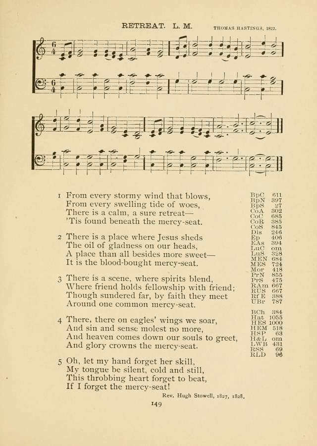 The National Hymn Book of the American Churches: comprising the hymns which are common to the hymnaries of the Baptists, Congregationalists, Episcopalians, Lutherans, Methodists, Presbyterians... page 149