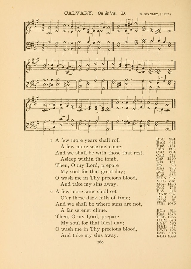 The National Hymn Book of the American Churches: comprising the hymns which are common to the hymnaries of the Baptists, Congregationalists, Episcopalians, Lutherans, Methodists, Presbyterians... page 160