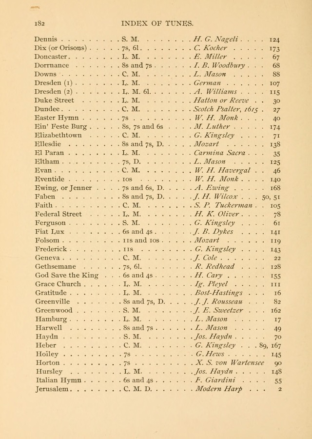 The National Hymn Book of the American Churches: comprising the hymns which are common to the hymnaries of the Baptists, Congregationalists, Episcopalians, Lutherans, Methodists, Presbyterians... page 182