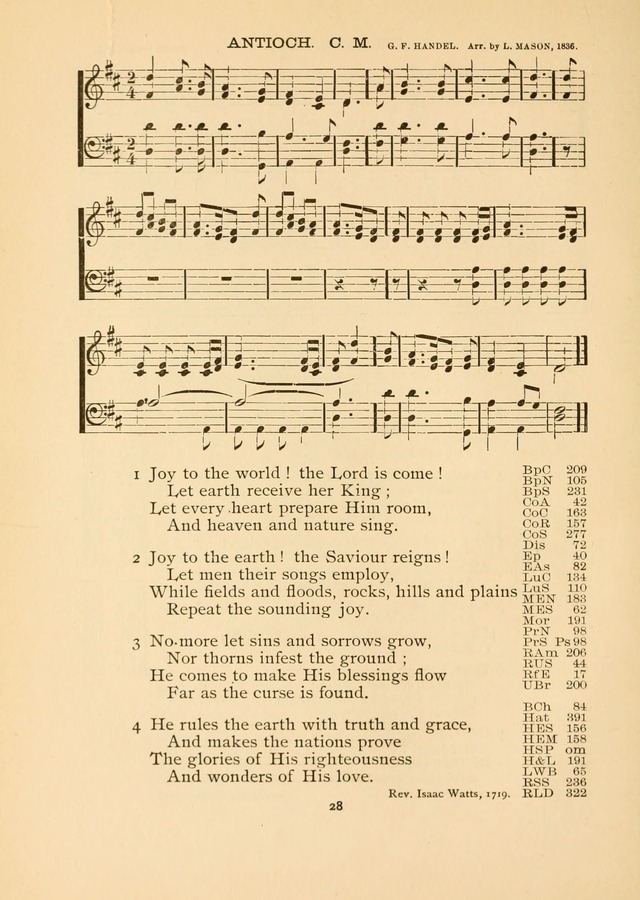 The National Hymn Book of the American Churches: comprising the hymns which are common to the hymnaries of the Baptists, Congregationalists, Episcopalians, Lutherans, Methodists, Presbyterians... page 28