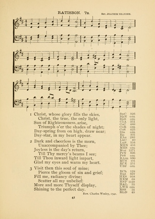 The National Hymn Book of the American Churches: comprising the hymns which are common to the hymnaries of the Baptists, Congregationalists, Episcopalians, Lutherans, Methodists, Presbyterians... page 41