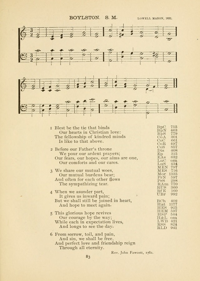 The National Hymn Book of the American Churches: comprising the hymns which are common to the hymnaries of the Baptists, Congregationalists, Episcopalians, Lutherans, Methodists, Presbyterians... page 83