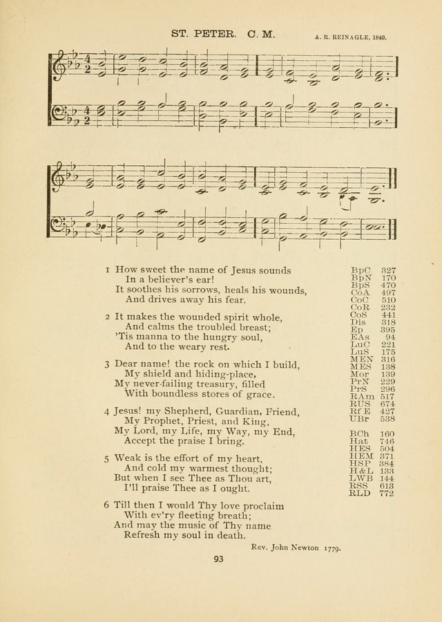 The National Hymn Book of the American Churches: comprising the hymns which are common to the hymnaries of the Baptists, Congregationalists, Episcopalians, Lutherans, Methodists, Presbyterians... page 93
