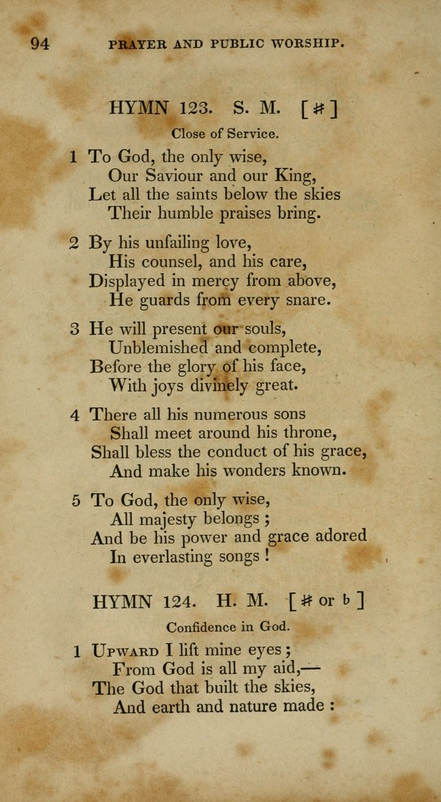 The New Hymn Book, Designed for Universalist Societies: compiled from approved authors, with variations and additions. Second Ed. page 105