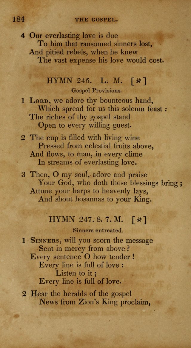 The New Hymn Book, Designed for Universalist Societies: compiled from approved authors, with variations and additions. Second Ed. page 195