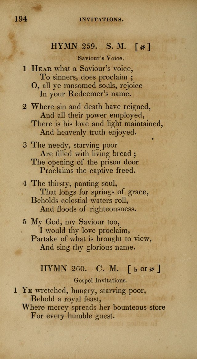 The New Hymn Book, Designed for Universalist Societies: compiled from approved authors, with variations and additions. Second Ed. page 205