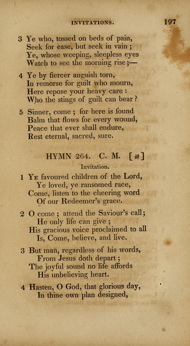 The New Hymn Book, Designed for Universalist Societies: compiled from approved authors, with variations and additions. Second Ed. page 208