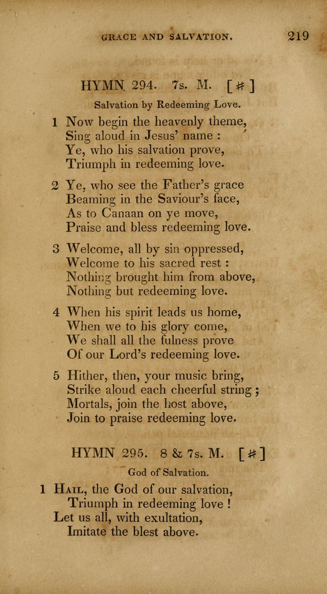 The New Hymn Book, Designed for Universalist Societies: compiled from approved authors, with variations and additions. Second Ed. page 230
