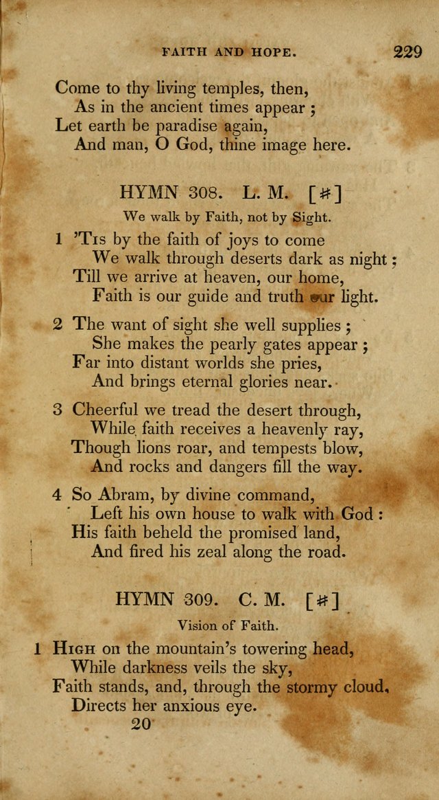 The New Hymn Book, Designed for Universalist Societies: compiled from approved authors, with variations and additions. Second Ed. page 240