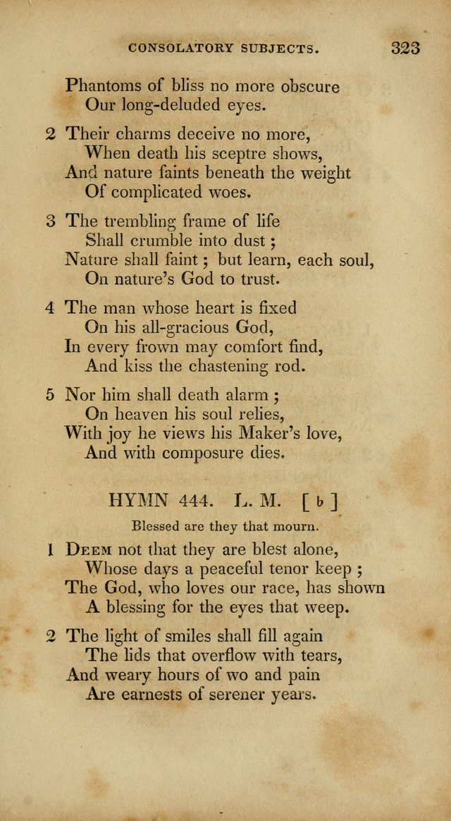 The New Hymn Book, Designed for Universalist Societies: compiled from approved authors, with variations and additions. Second Ed. page 334
