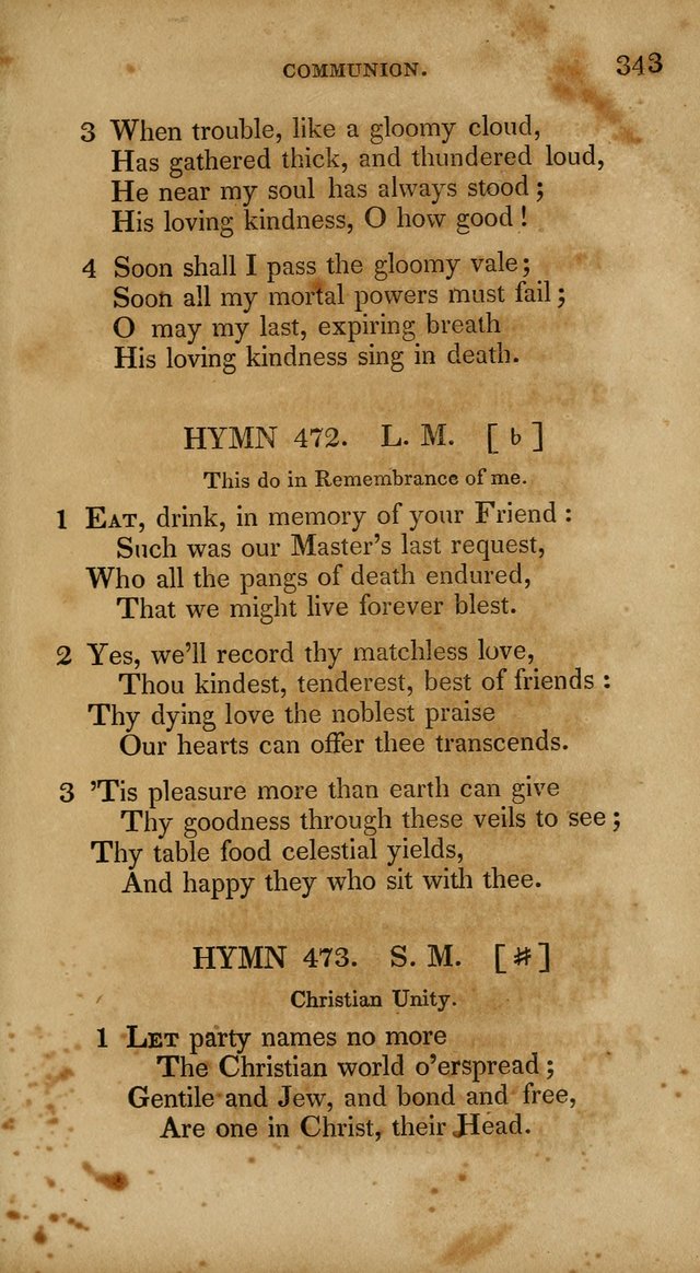 The New Hymn Book, Designed for Universalist Societies: compiled from approved authors, with variations and additions. Second Ed. page 354