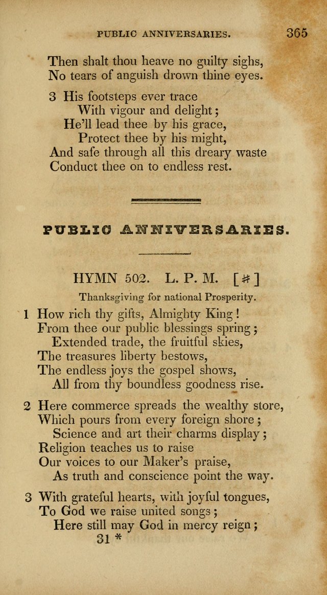 The New Hymn Book, Designed for Universalist Societies: compiled from approved authors, with variations and additions. Second Ed. page 376