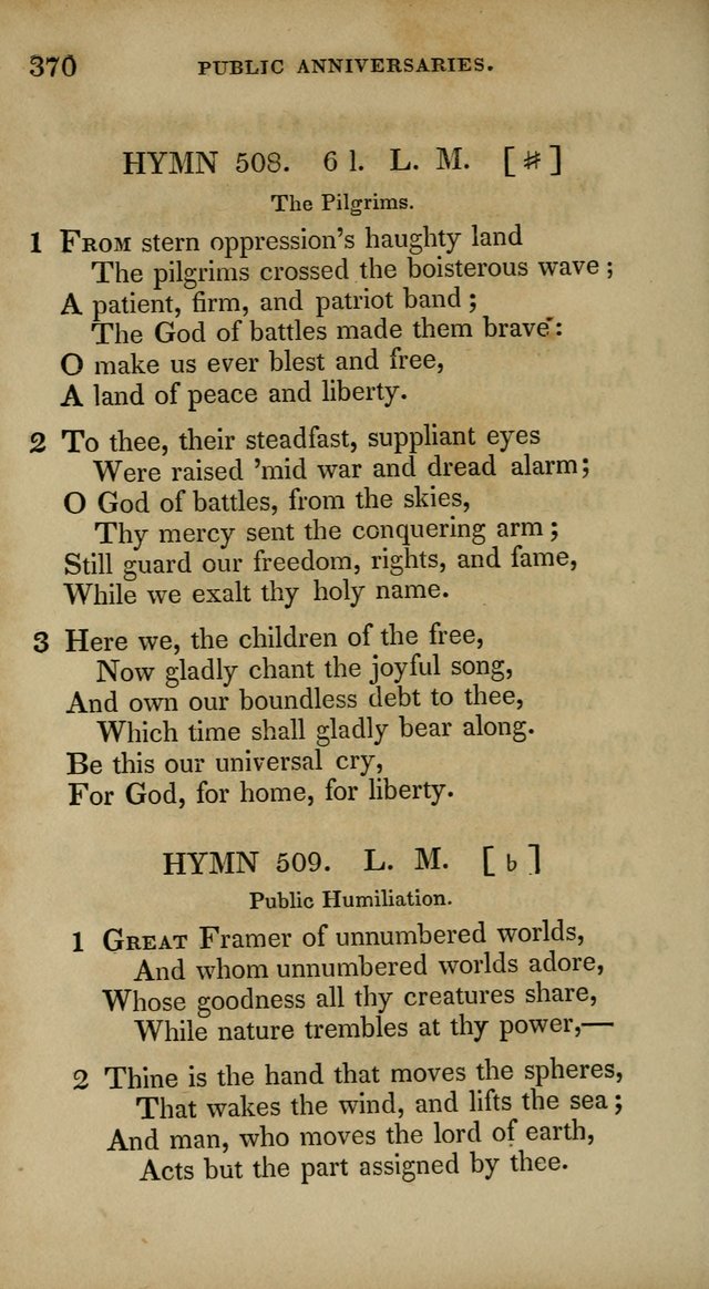 The New Hymn Book, Designed for Universalist Societies: compiled from approved authors, with variations and additions. Second Ed. page 381