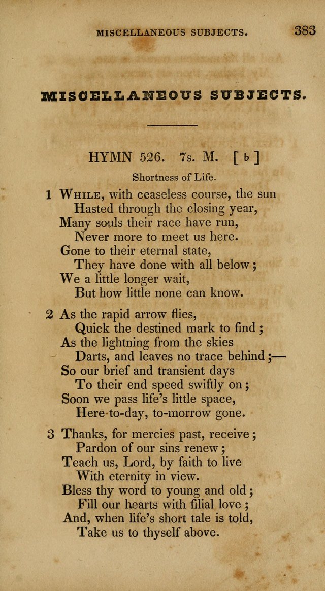 The New Hymn Book, Designed for Universalist Societies: compiled from approved authors, with variations and additions. Second Ed. page 394