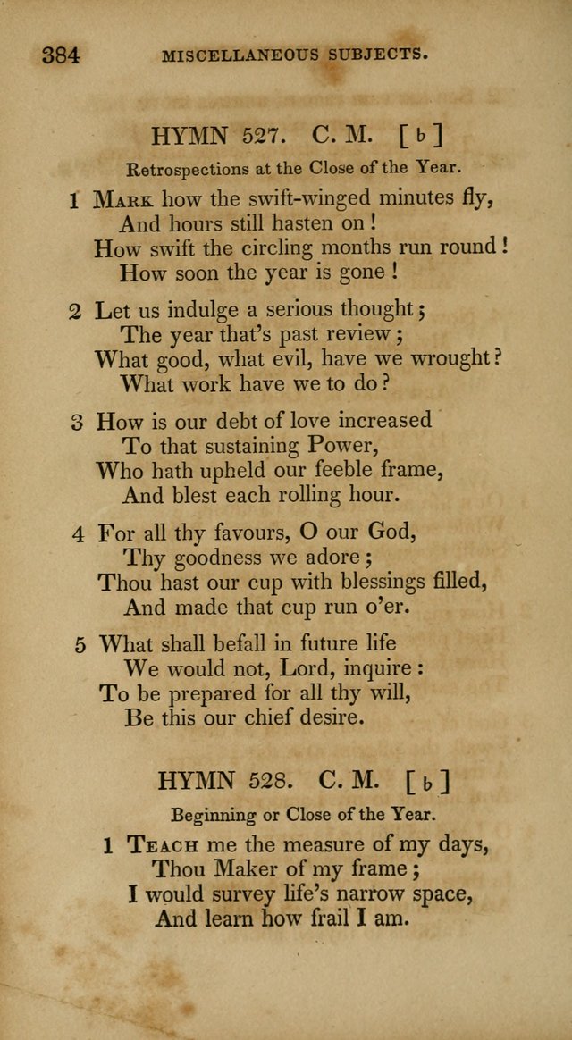 The New Hymn Book, Designed for Universalist Societies: compiled from approved authors, with variations and additions. Second Ed. page 395