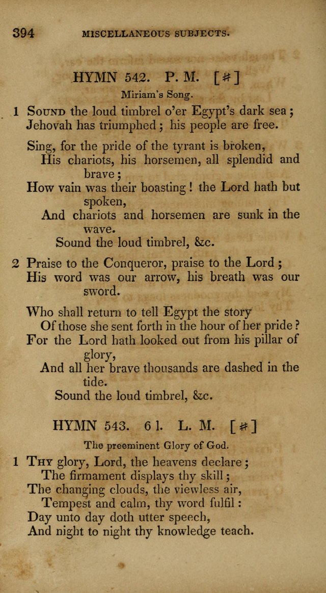 The New Hymn Book, Designed for Universalist Societies: compiled from approved authors, with variations and additions. Second Ed. page 405