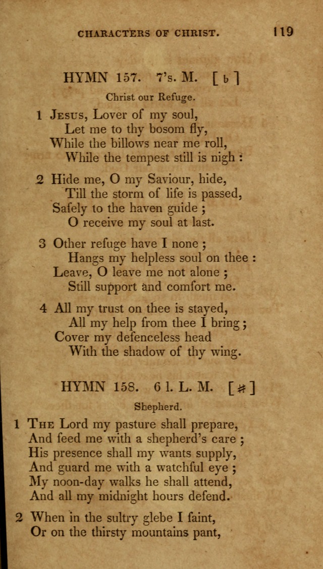 The New Hymn Book, Designed for Universalist Societies: compiled from approved authors, with variations and additions (9th ed.) page 119