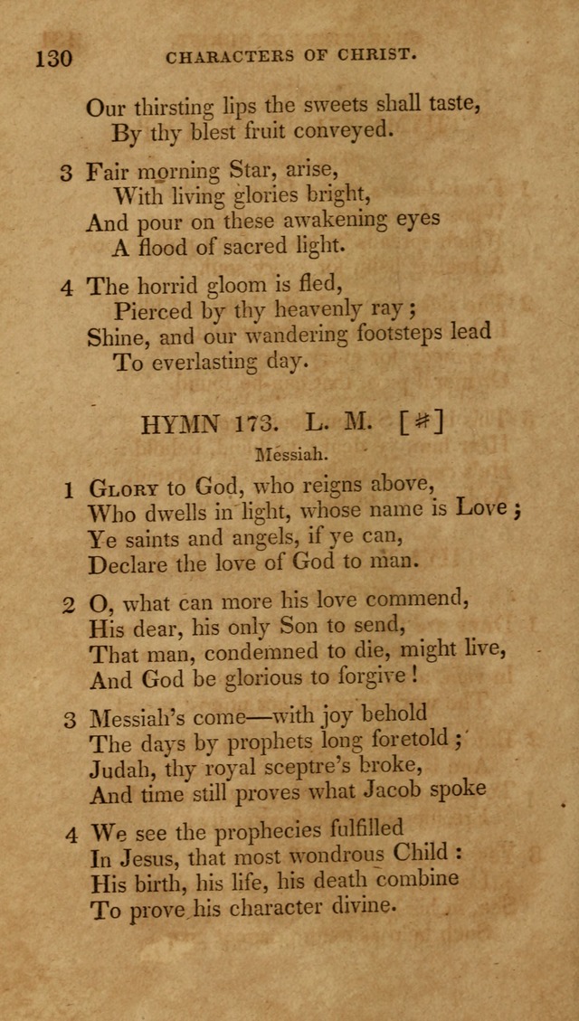 The New Hymn Book, Designed for Universalist Societies: compiled from approved authors, with variations and additions (9th ed.) page 130