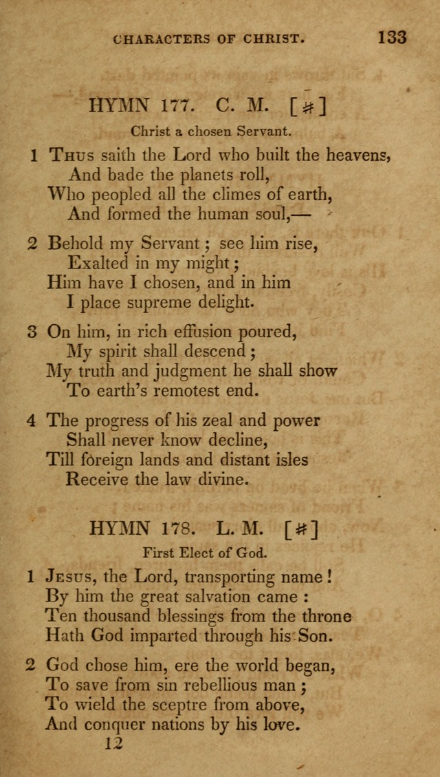 The New Hymn Book, Designed for Universalist Societies: compiled from approved authors, with variations and additions (9th ed.) page 133