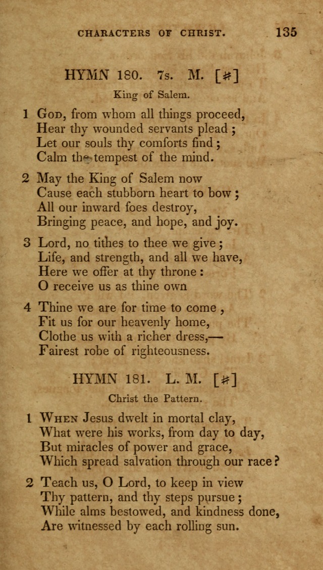 The New Hymn Book, Designed for Universalist Societies: compiled from approved authors, with variations and additions (9th ed.) page 135