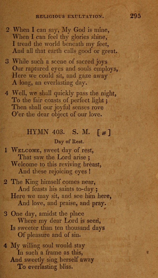 The New Hymn Book, Designed for Universalist Societies: compiled from approved authors, with variations and additions (9th ed.) page 297