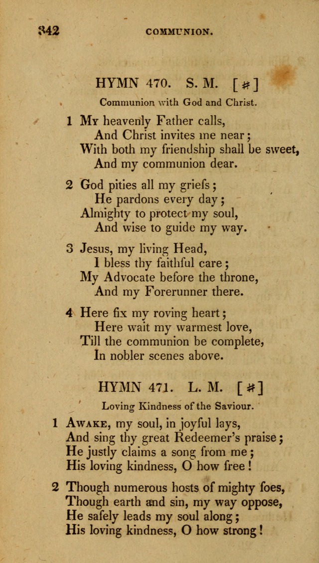 The New Hymn Book, Designed for Universalist Societies: compiled from approved authors, with variations and additions (9th ed.) page 342