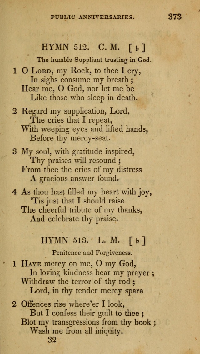 The New Hymn Book, Designed for Universalist Societies: compiled from approved authors, with variations and additions (9th ed.) page 373