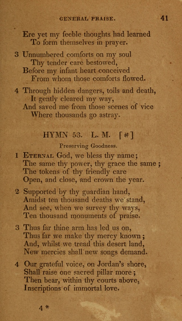 The New Hymn Book, Designed for Universalist Societies: compiled from approved authors, with variations and additions (9th ed.) page 41