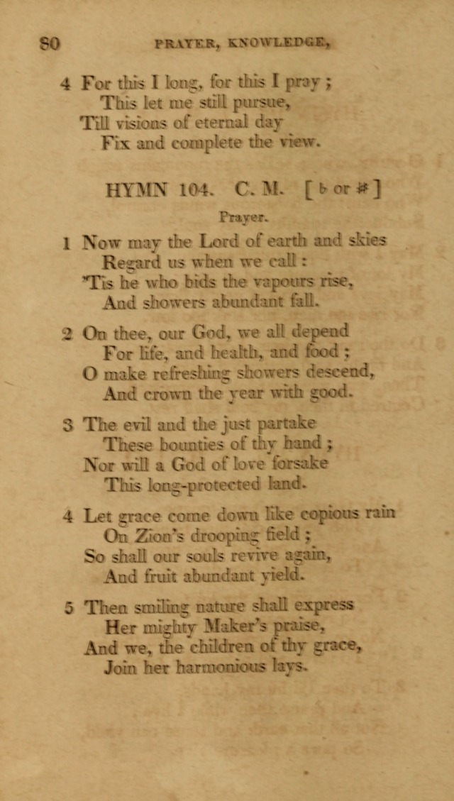 The New Hymn Book, Designed for Universalist Societies: compiled from approved authors, with variations and additions (9th ed.) page 80