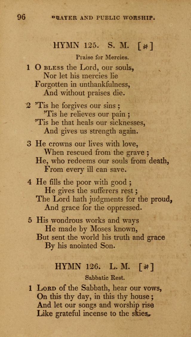 The New Hymn Book, Designed for Universalist Societies: compiled from approved authors, with variations and additions (9th ed.) page 96