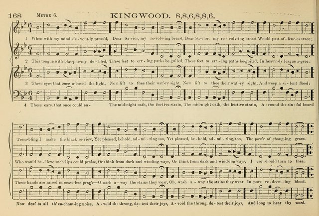The New Harmonia Sacra: a compilation of genuine church music comprising a great variety of metres, harmonized for four voices (Eighteenth Edition) page 129