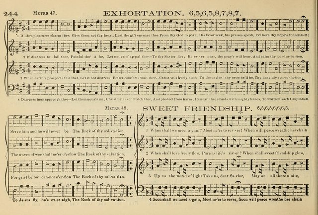 The New Harmonia Sacra: a compilation of genuine church music comprising a great variety of metres, harmonized for four voices (Eighteenth Edition) page 205
