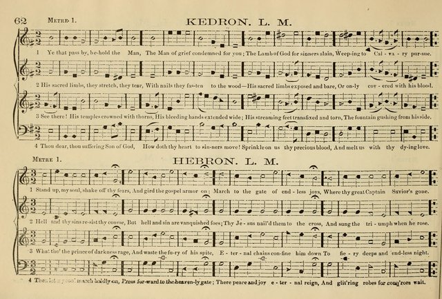 The New Harmonia Sacra: a compilation of genuine church music comprising a great variety of metres, harmonized for four voices (Eighteenth Edition) page 23