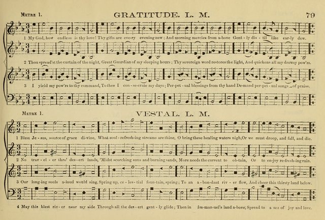 The New Harmonia Sacra: a compilation of genuine church music comprising a great variety of metres, harmonized for four voices (Eighteenth Edition) page 40