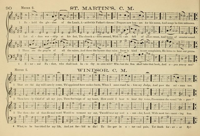 The New Harmonia Sacra: a compilation of genuine church music comprising a great variety of metres, harmonized for four voices (Eighteenth Edition) page 51