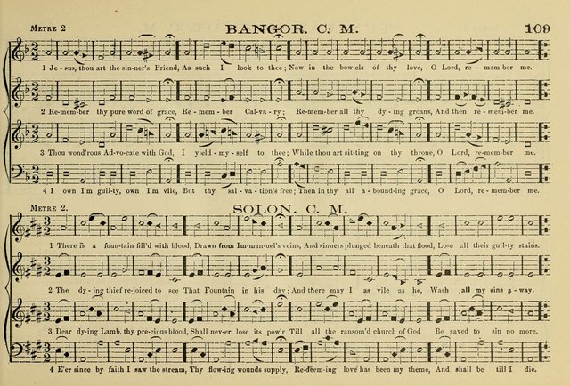 The New Harmonia Sacra: a compilation of genuine church music comprising a great variety of metres, harmonized for four voices (Eighteenth Edition) page 70